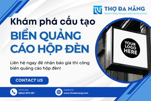 khám phá cấu tạo biển quảng cáo hộp đèn